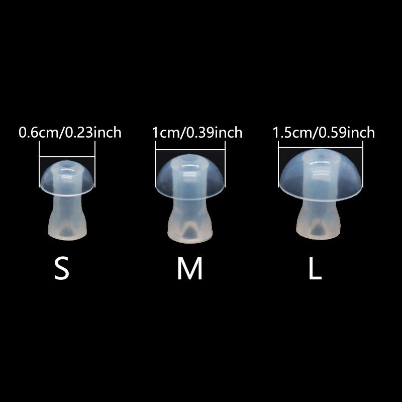 2 Pcs Ear Caps Cushion For Hearing Aid Earphone In-Ear Eartips Silicone Earphone Covers Tips Earbuds