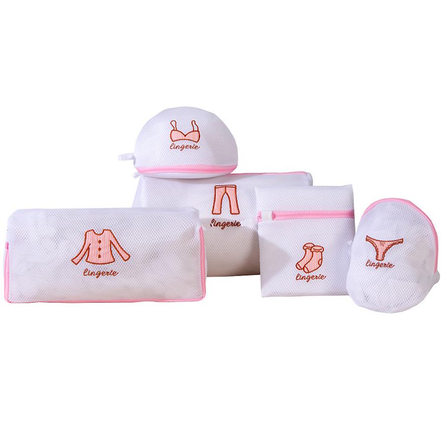 5 ks Odolná velká sada pracích sáčků Síťovaný organizér, Síťka pro skladování podprsenek, ponožek, spodního prádla, oblečení