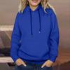 Women's Long Sleeve Oversized  Oversized Drop Shoulder Sleeves Women's Hooded Plush Sweatshirt