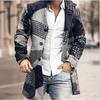 Spring New Men's Pocket Versatile Daily Retro Stand Up Collar Medium Long Woolen Coat Men's Casual Coat Men's Clothing