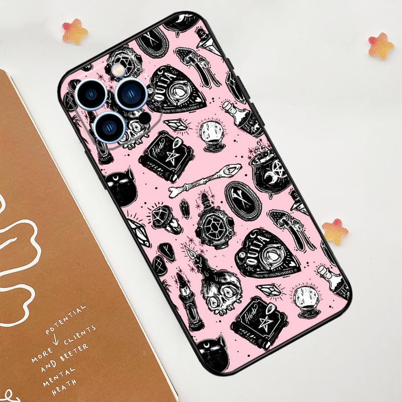 Witchcraft Occult Pentagram Phone Case For iPhone 17 Pro Max 14 11 15 16 Pro Max 12 13 Mini 16 Plus 16e 17 Air Funda