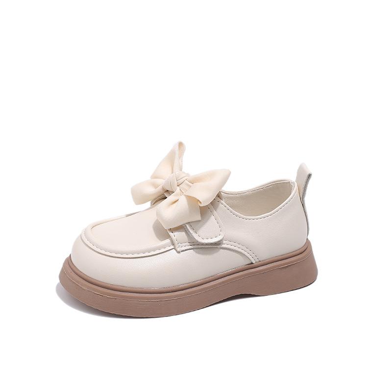 Spring Leather Shoes Fashion New Versatile Girl Shoe Anti Slip Soft Sole Casual Kid Shoe Simple Classic Elegant Performance Shoe