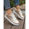 Versatile Casual Flat Sneakers for Women and Fashionable White Sneakers