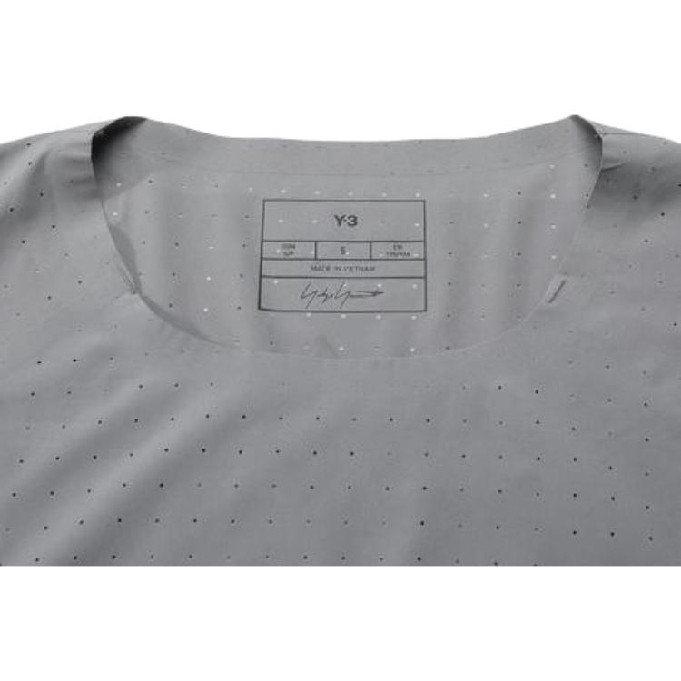Y-3 FW25 Lightweight Loose Fit Crew Neck Long Sleeve T-Shirt Men Tops IV5605-GREY
