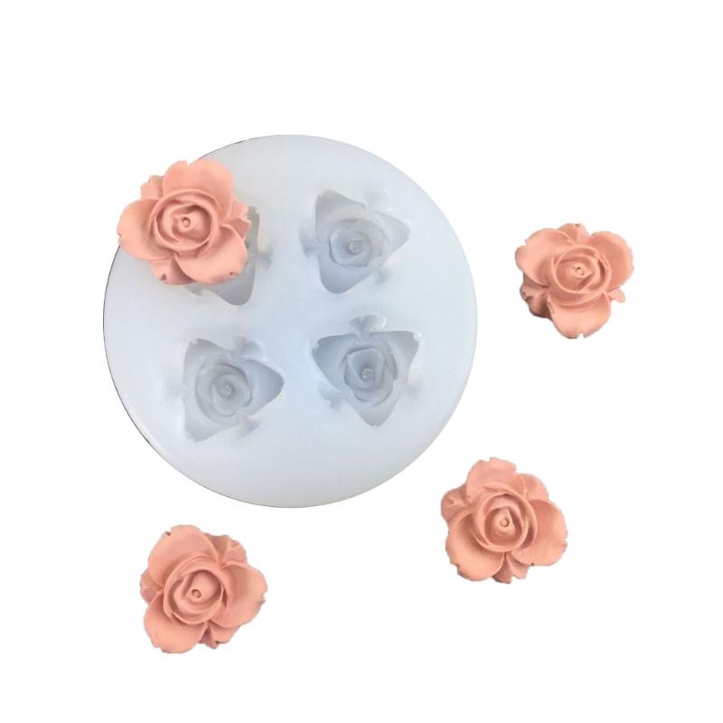 

Silicones Chocolate Moulds Curled Rose Shape Candy Molds Baking Tool Nonstick Silicones Texture for Kitchen DIY Baking