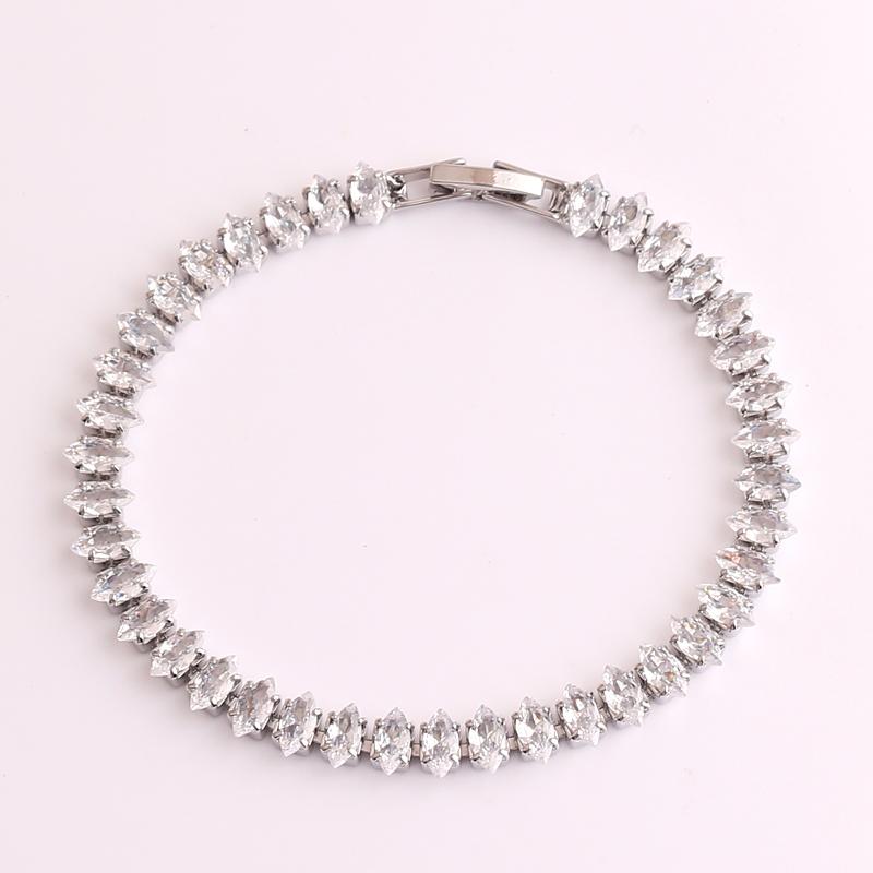 Iced Out Zircon Tennis Bracelet For Women Luxury Shiny Crystal Bracelets Hand Chain Hippie Trendy Accessories Jewelry Gifts