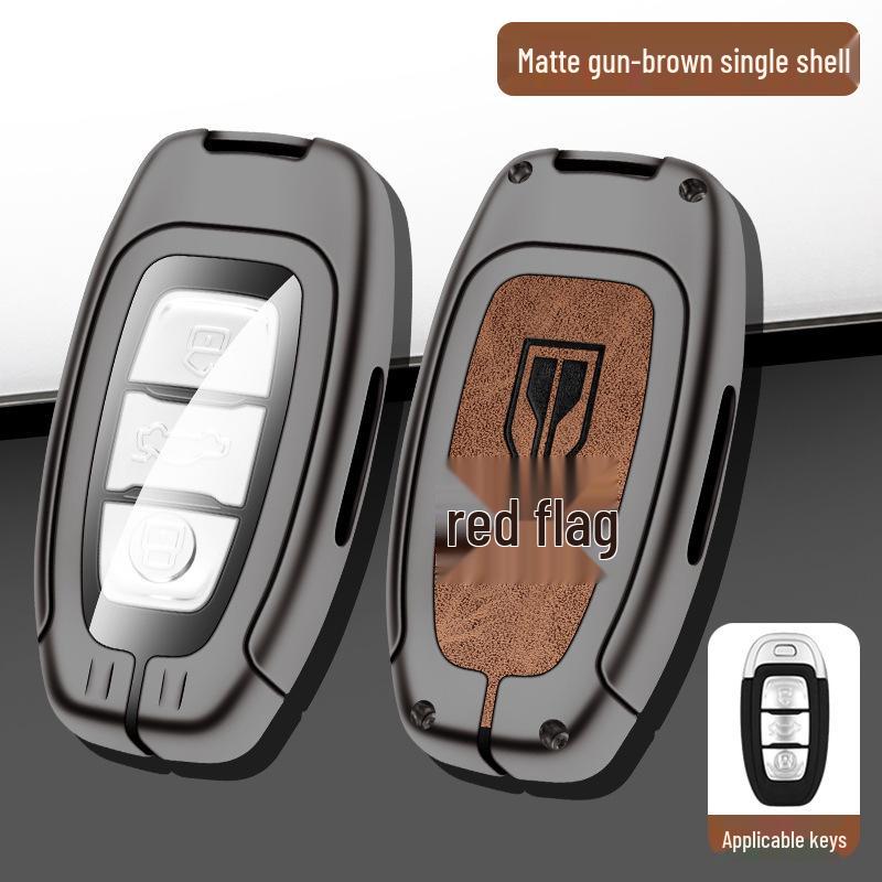 Premium Leather Key Cases for 2020 Hongqi EQM5, H7/LS7H5, and 2019 E-HS3 Models