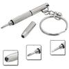 Mini Flat Head Phillips Screwdriver with Hollow Hex Nut Keychain Glasses (Mini Screwdriver - 2 Pairs)