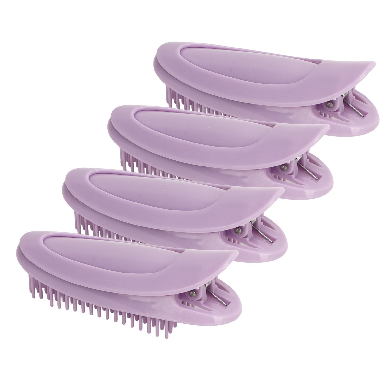 

4pcs Volumizing Hair Root Clips Hollow Out Surface Long Teeth Heat Resistant Volumizing Hair Clip