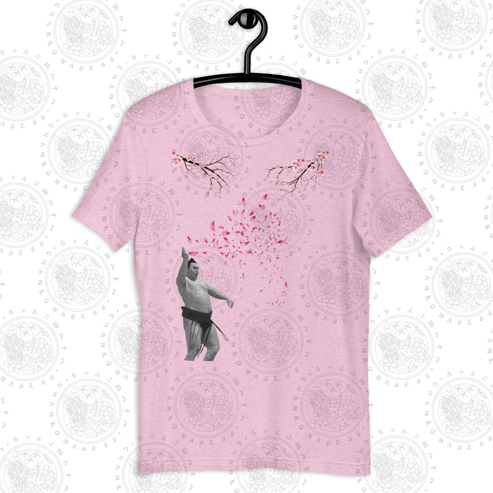 Sumo Cherry Blossom Unisex T-shirt L