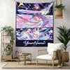 Demon Hunter Girls Custom Your Name Wall Decor Tapestry Art For Pet Memorial Birthdaywedding Party Backdrop Family Gift