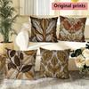 Vintage Botanisch Geprägte Kissenbezüge Muster Kissenhülle Geeignet für Sofa Schlafzimmer Auto Kissenbezug