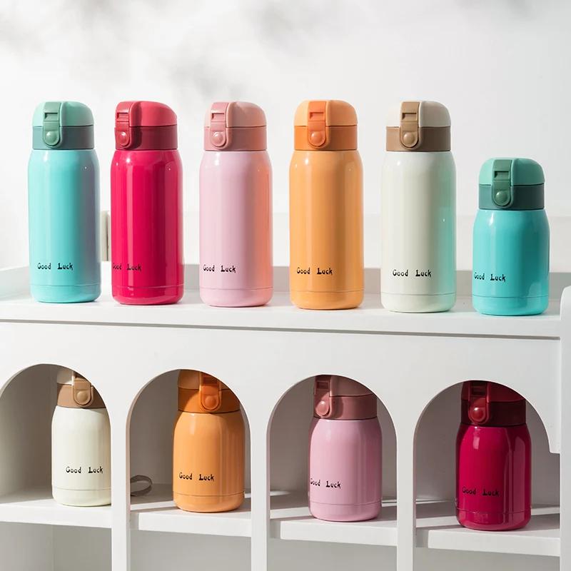 200ML/350ML Stainless Steel Pocket Cup Cute Portable Travel Thermal Coffee Mug Mini Thermos Insulated Cup Sport Water Bottlel