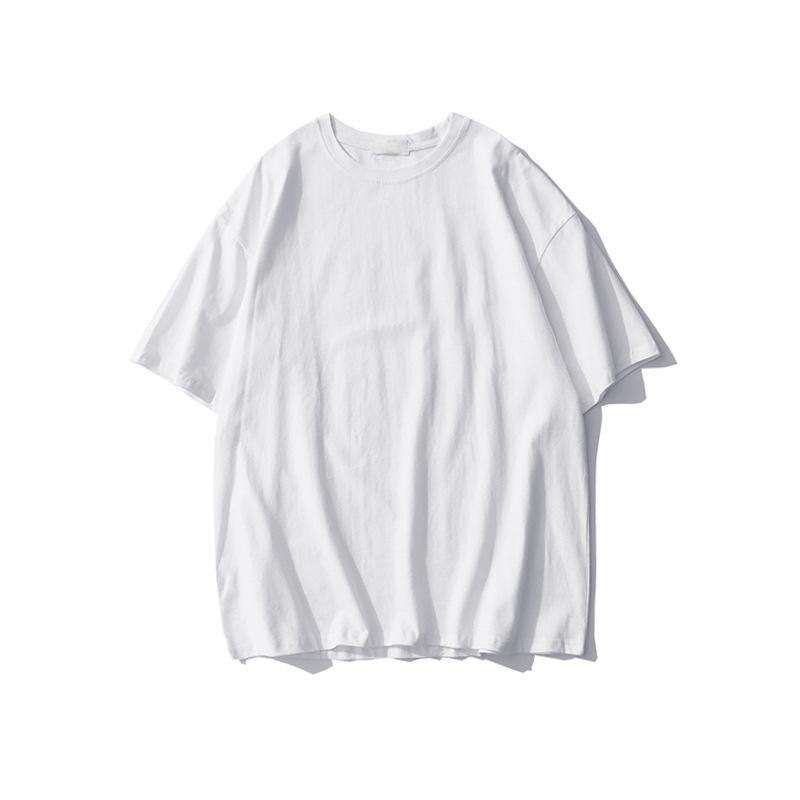 Heavy Cotton Short-sleeved T-shirt Women's New Summer American Loose Large Size Fat MM White Half-sleeved Clothes