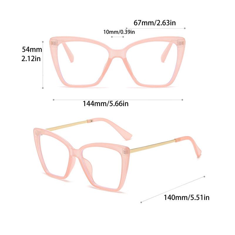 Vintage Metal Anti Blue Light Optical Cat Eye Glasses Women Luxury Brand Designer Myopia Prescription Sexy Ladies Eyewear Frame