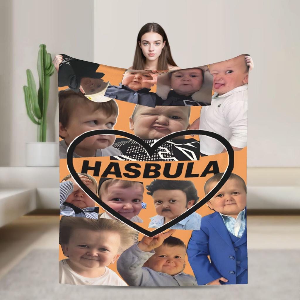 Hasbulla funny Collage Accessories Blanket Ultra-Soft Flannel  Throw Blankets Relax Rug Piece