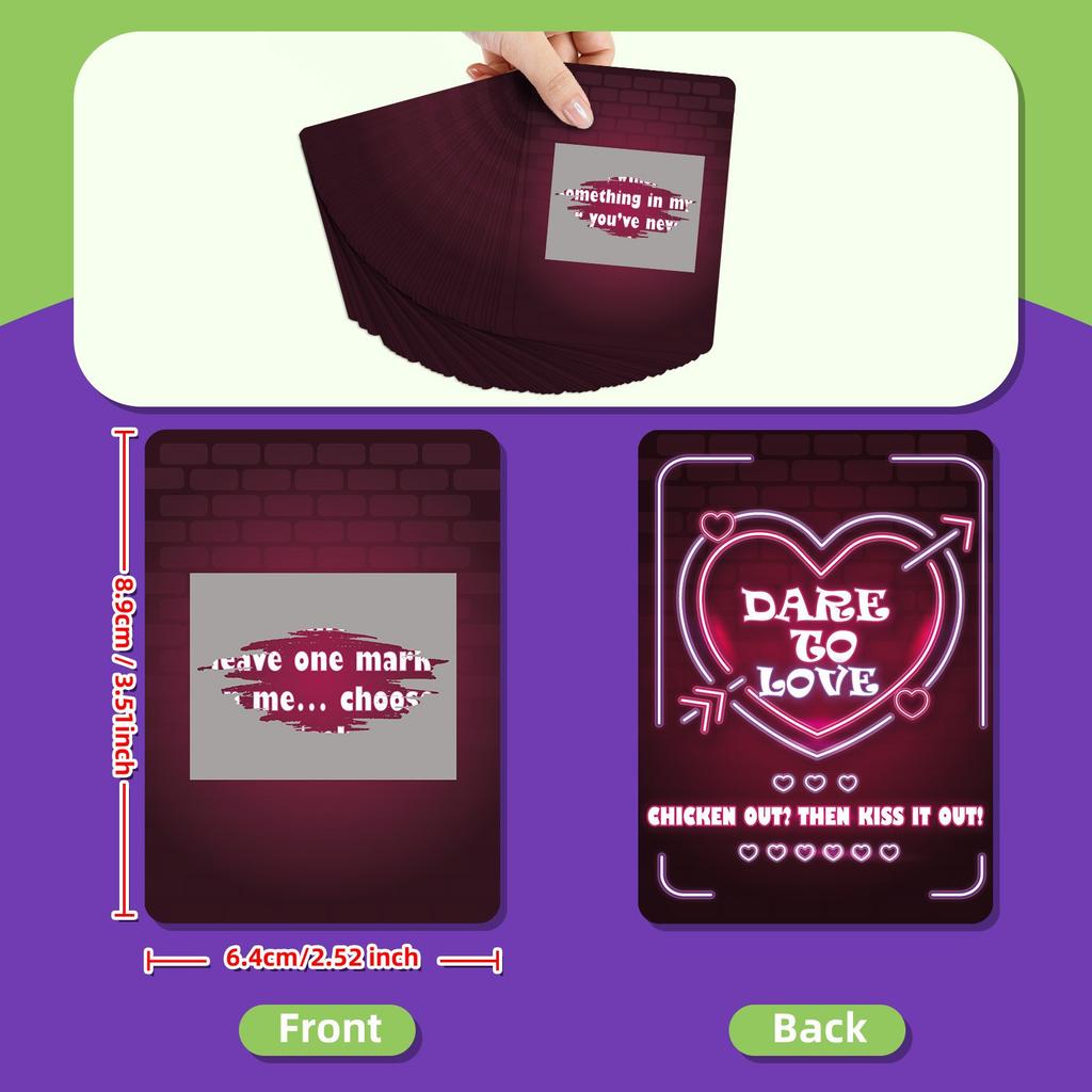 46 Red Couple Interaction Cards, Exclusive Scratch-off Game Cards For Couples, Adult Toys.