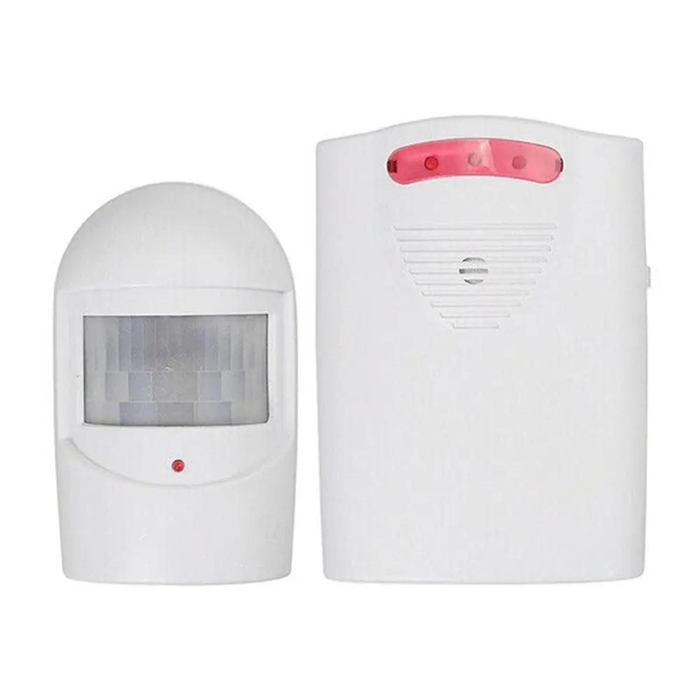 

Wireless Driveway Alarm IR Motion Sensor Infrared Alert 1 Receiver 1 Transmitter Home Outdoor Use білий
