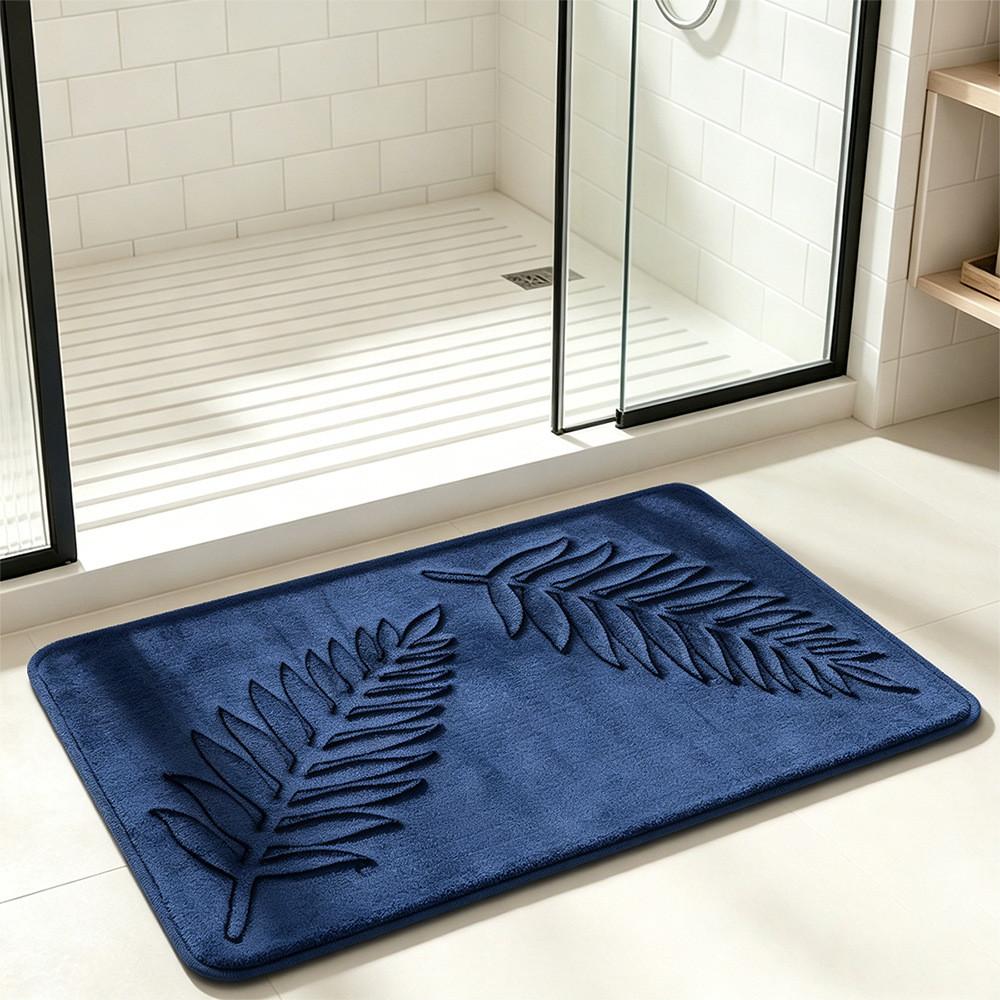 Polyester Memory-Schaum Badezimmerteppich Rutschfest Wasserabsorbierend Für Wohnzimmer- und Küchengebrauch