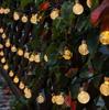 Solar Crystal Globe LED String Lights, 8 Modes IP65 Waterproof Fairy Garland, Solar Christmas Light for Garden Party Outdoor Decor