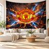 Arazzo da Parete Manchester United, Tessuto Morbido da Appendere, Sfondo Decorativo per Camera da Letto, Arte da Parete per la Casa