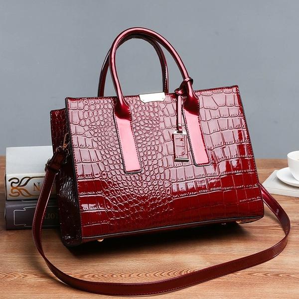 Designer Handbags for Women Crossbody Bags Tote Crocodile Print Leather Handbag Designer Ladies Bag