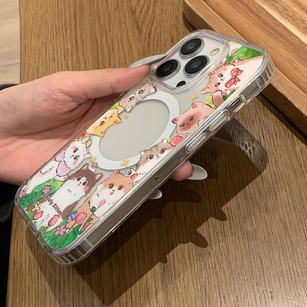 Magnetic Phone Case for iPhone 11 12 13 iPhone 13 14 15 Pro 15 16 Pro Max Samsung A15 A16 A25 A26 A55 A56 S25 S24 S22 S23 Ultra S25 Edge