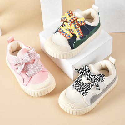 Mode Mädchenschuhe 2025 Herbst Neu Kinder Sneaker Weiche Sohle Tasche Freizeitschuh Einfache Mädchen Freizeitschuhe Rutschfest Jungenschuh