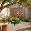 Large Capacity Heart Shape Bird Feeder Iron Art Bee Watering Station Retro Bird Bath  Backyard Use