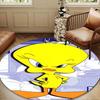 Yellow Bird Round Rug for Livingroom,Bedroom, Palyroom, Chair Rug, Area rug, Circle Carpet, Large Size Fan Christmas gift