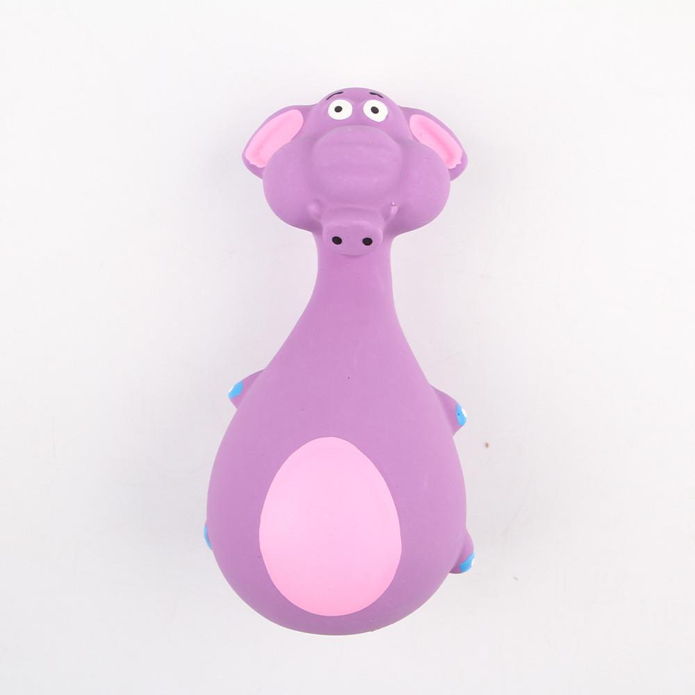 Hochwertiges quietschendes Gummi-Haustierspielzeug für Hunde in lustigem Cartoon-Design und Farben