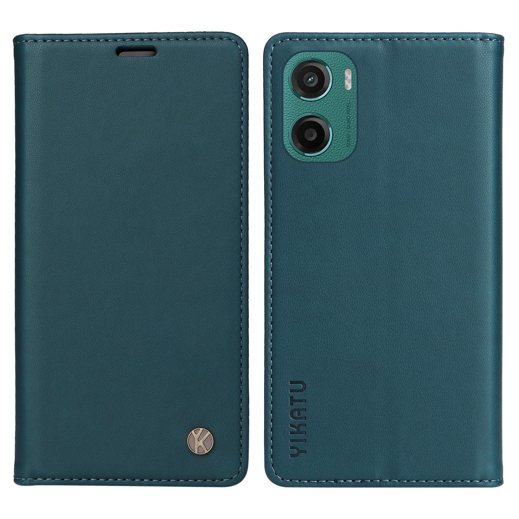 For Motorola Moto G05 4G Phone Cases YIKATU Magnetic Closure PU Leather Mobile Cover