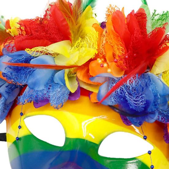Splendida Maschera Costume di Carnevale Maschera di Mardi Gras per Uomini Donne, Colorata Arcobaleno Mascherata Veneziana Festa di Ballo, Carnevale, Cosplay di Halloween