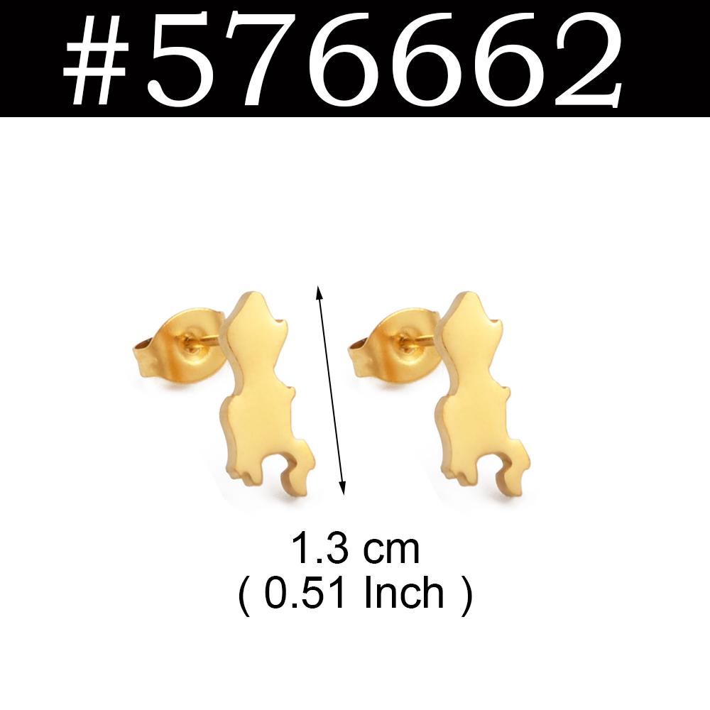 1 Para Kolczyków Wkręcanych z Mapą i Coco De Mer z Seszeli Mahe Praslin Dla Kobiet Dziewczyn Biżuteria Etniczna Ze Stali Nierdzewnej #558562