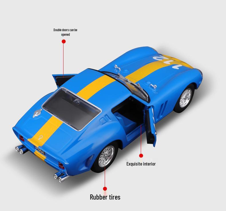 Bimego 1:24 250GTO Racing FXXK Alloy Car Model - Boys Gift