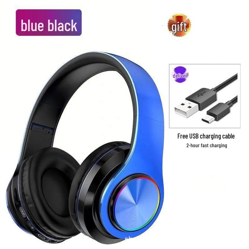 Luminous Heavy Bass Wireless Bluetooth Sports Headset with Mic