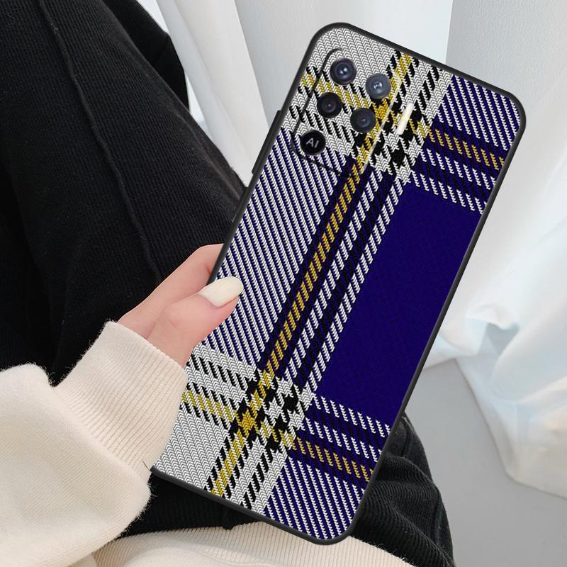 Clan Stewart Dress Plaid Pattern Case For Oppo A54 A74 A94 A18 A57 A17 A77 A38 A58 A78 A98 A80 A60 A40 A96 A76 A16 A15 A5 Pro