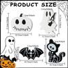 Plastic Halloweens Skull Ornaments Set Of 4 Shatterproofs Indoor Outdoor Decorative Accent