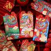 6Pcs/set Cute Dragon Red Packet Cartoon Cartoon Red Bags 3D Print Red Envelope  Celebration Party
