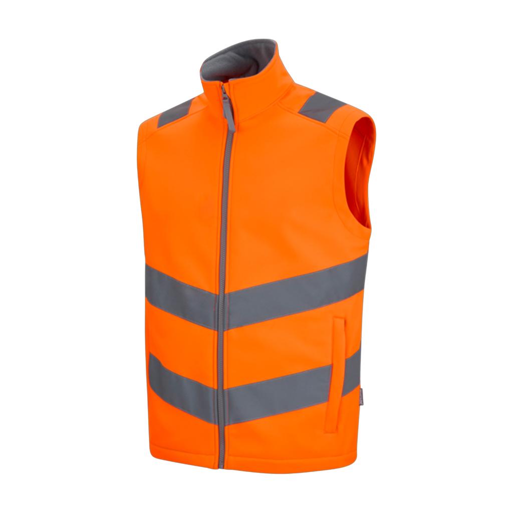 Regatta Mens Pro Contract Ablaze Soft Full Zip Hi-Vis Vest