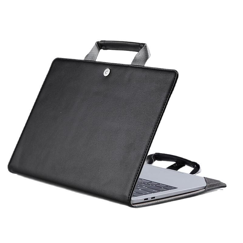 MacBook Pro Air 13 14 16 Inch Protective Sleeve Case PU Leather Laptop Bag Men Women Students Office Travel