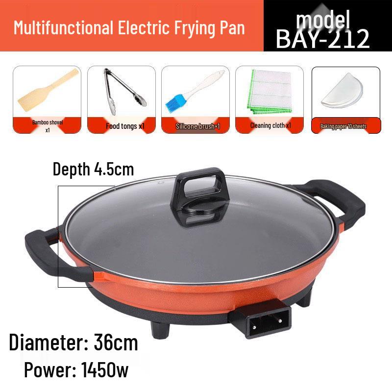 Multi-Function Electric Griddle: Large Non-Stick Deep Commercial Flat Pan