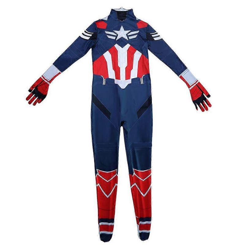 Vengadores Capitán América 4 Body Marvel Disfraz de Cosplay para Hombre Juego de Roles Traje de Halloween