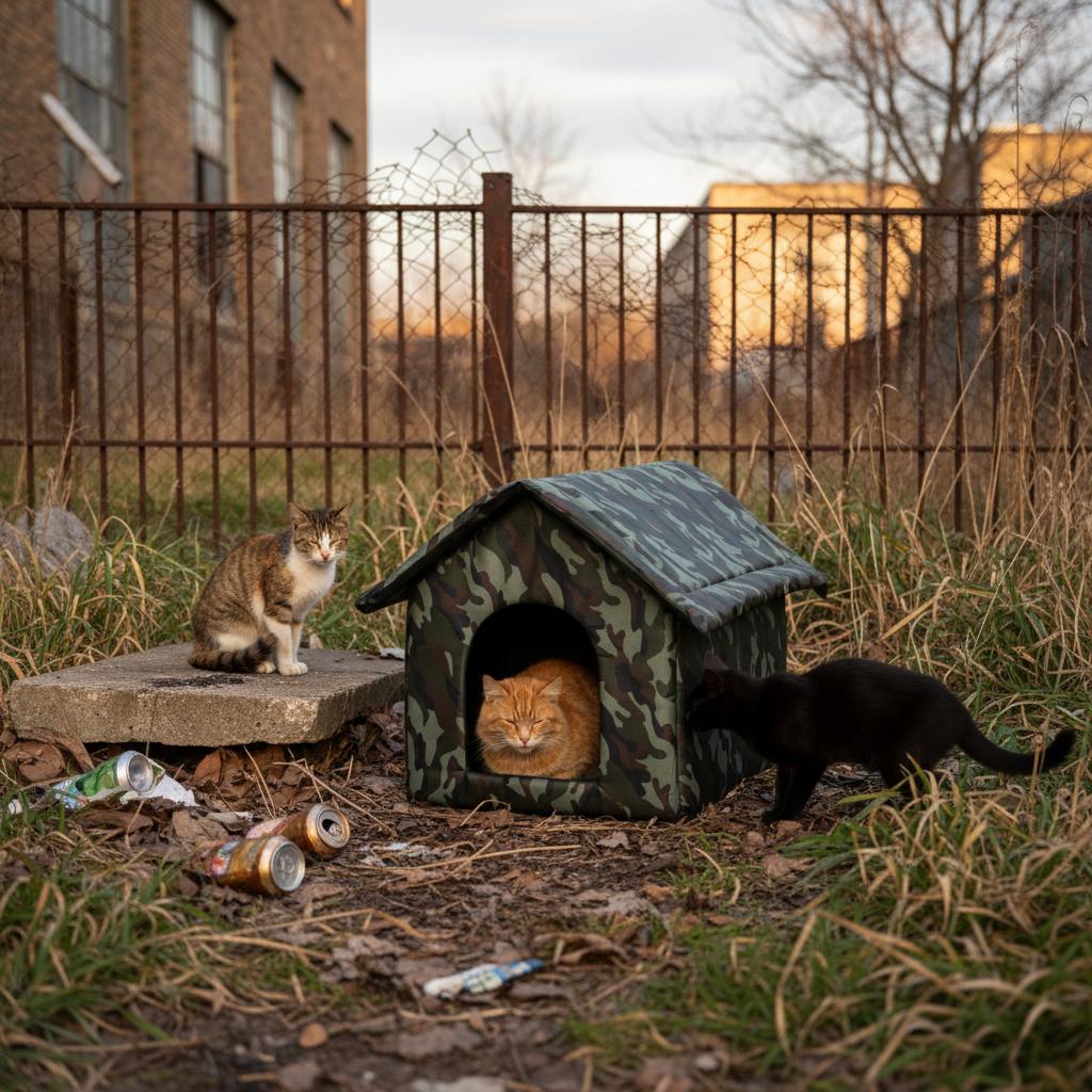 Cat Shelter Outdoor Waterproof And Insulated Cat House Stray Cats Thickened Warm Tent All-season Universal For Stray Cats Dogs