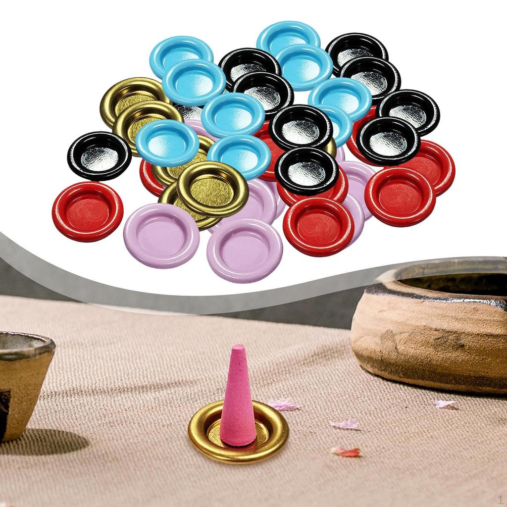 50 Pieces Burner Trays Holder Plates Metal for Bedroom