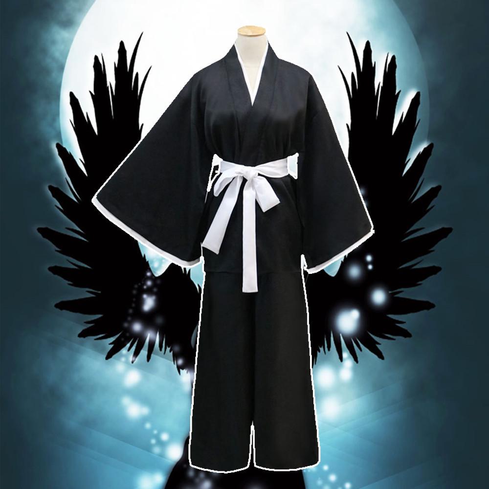 Halloween Grim Reaper/Bleach Rukia Anime Kimono Cosplay Costume for Women