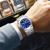 Luxury Square Men's Watches Waterproof Luminous Date Week Men Watch Stainless Steel Fashion Quartz Wristwatch