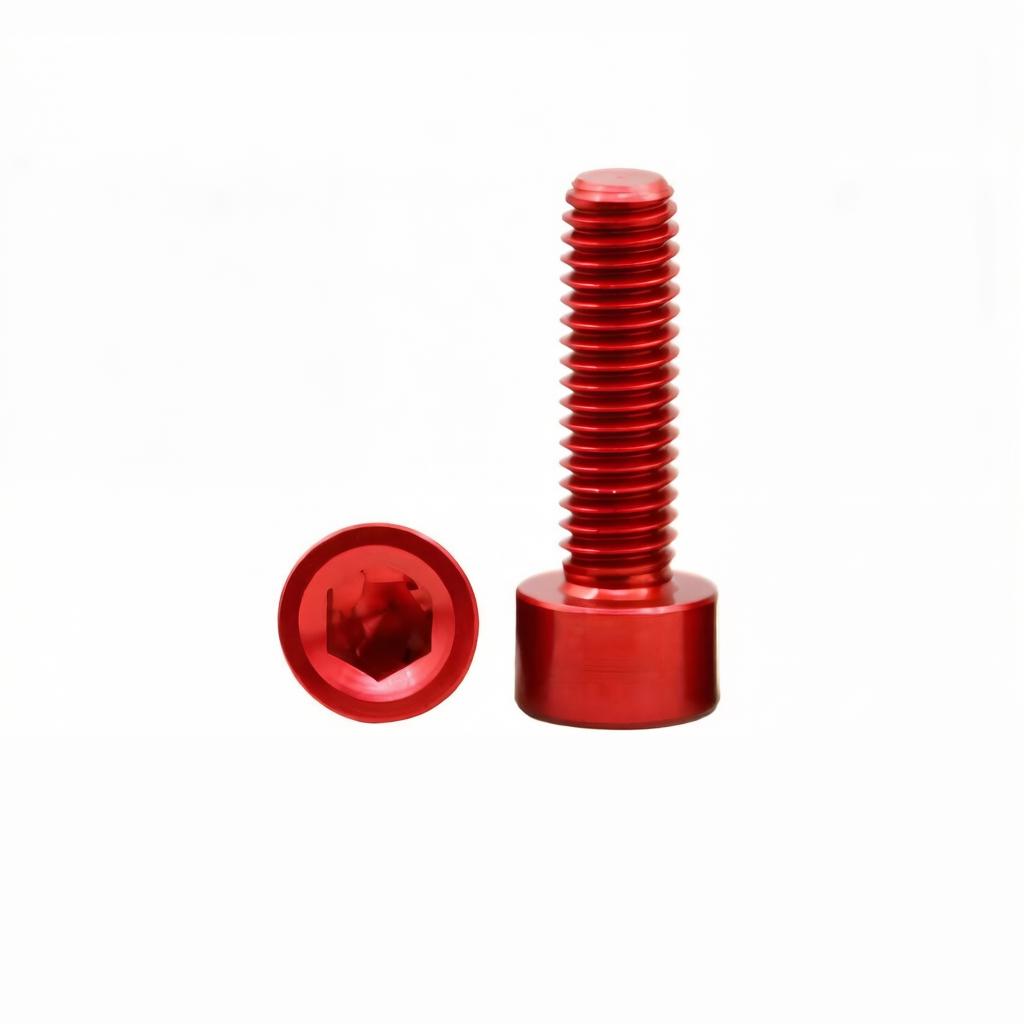 5pcs M3 M4 M5 M6 Colourful Aluminum Hex Socket Cap Head Machine Screw Bolts Aluminum Allen Scerw Length:16/18/20/25/30/40mm