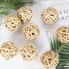 Retro Forest-Style Rattan Ball Hanging Decoration for Photography or Window Display