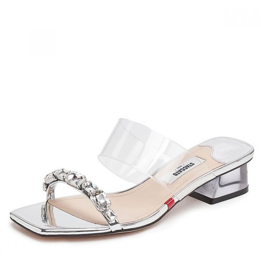 Staccato Women S Mule Silvery 25S Ei409wit SILVERY_25S_EI409WIT/245